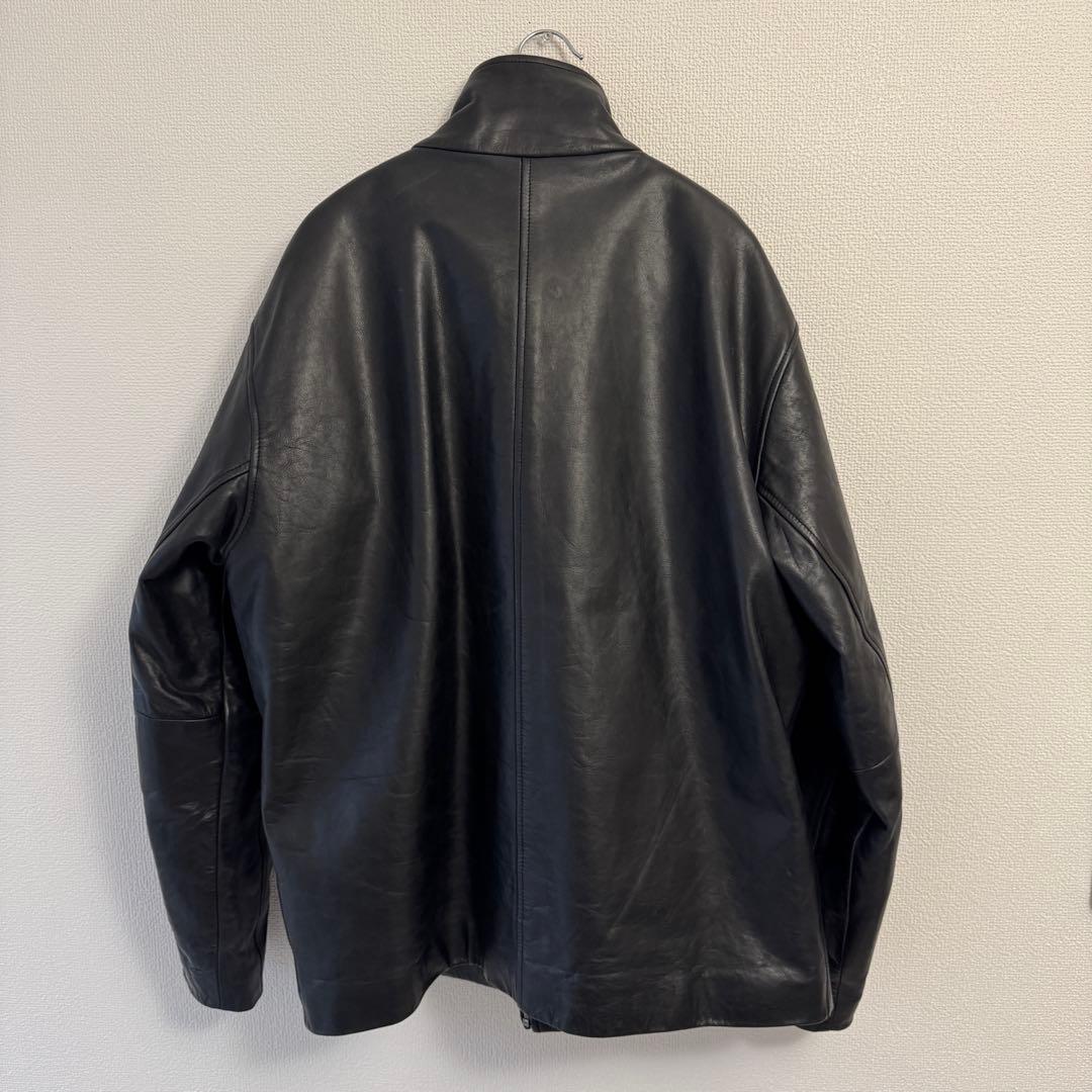 OLD GAP ギャップ ハイネックレザージャケット フルジップ おそらくL