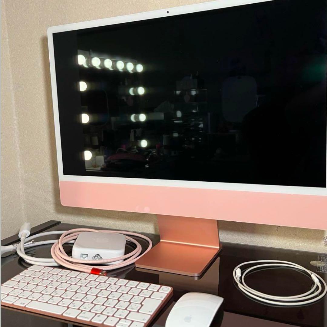 【美品】　iMac 24インチ　M1 256GB 8GB ピンク（元箱あり）