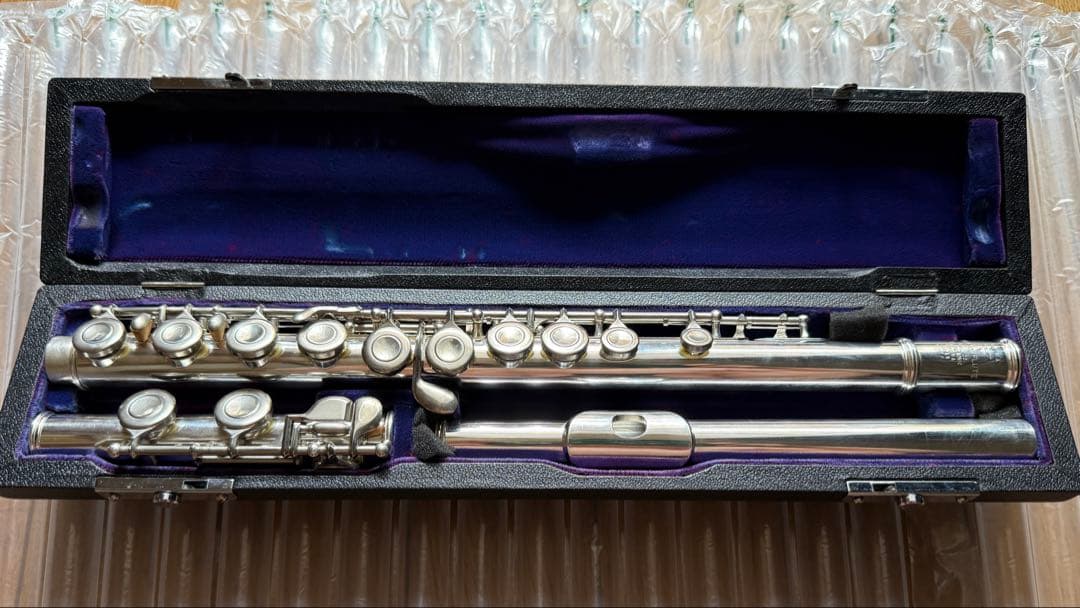 リペア証明画像有SANKYOシルバーソニック管体銀製　カバードキィ