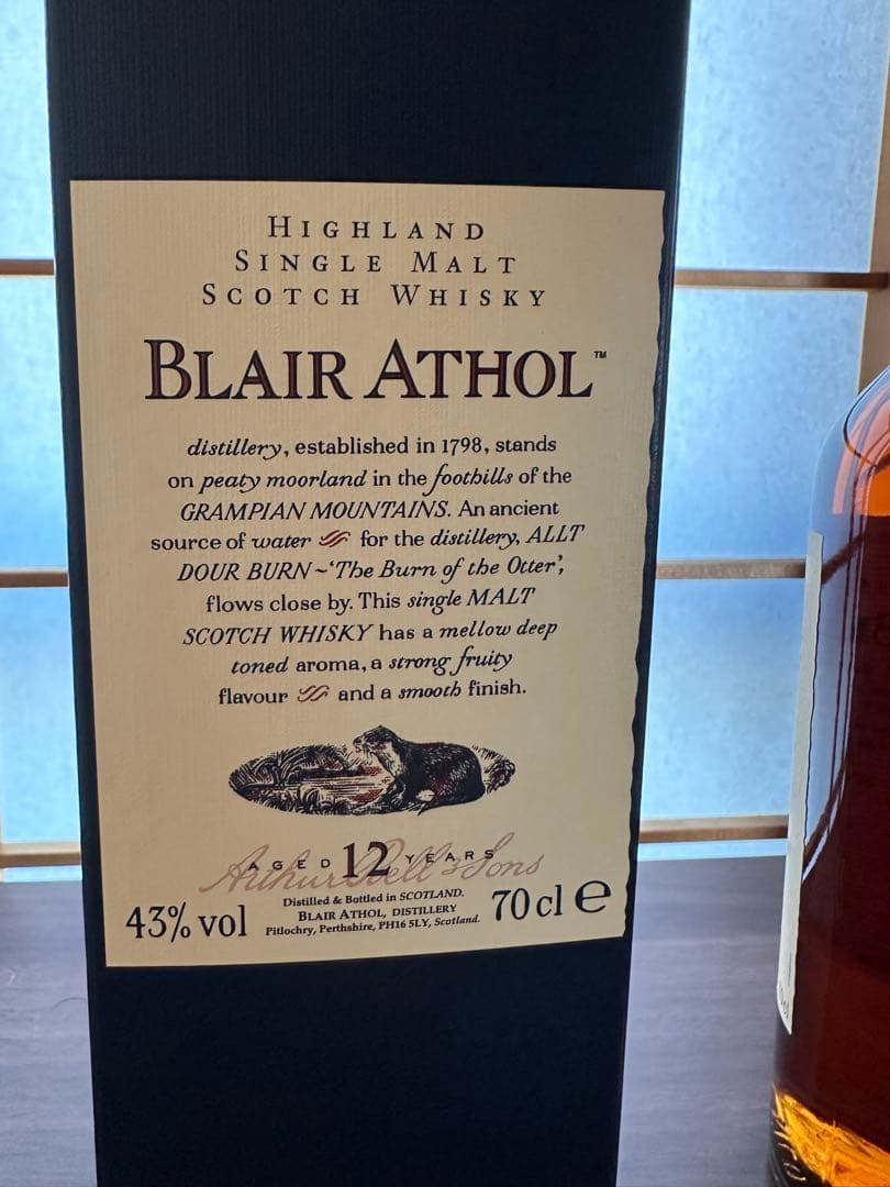 ブレアソール　12年　ウイスキー　花と動物シリーズ