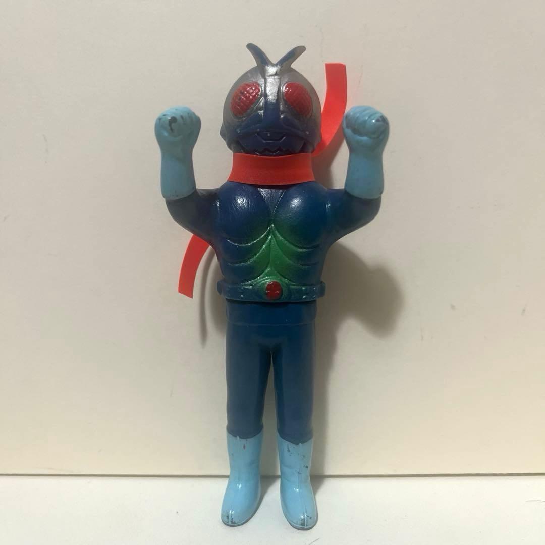 ポピー製 仮面ライダー2号 ソフビ フィギュア 旧バンダイ 当時物