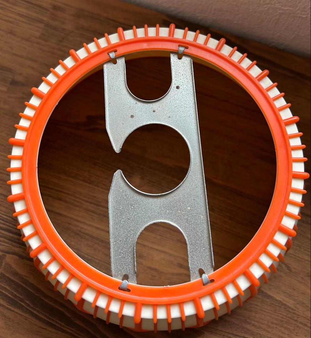 昭和レトロオレンジ フラワーモチーフ ペンダントライト電傘ナショナル松下電工