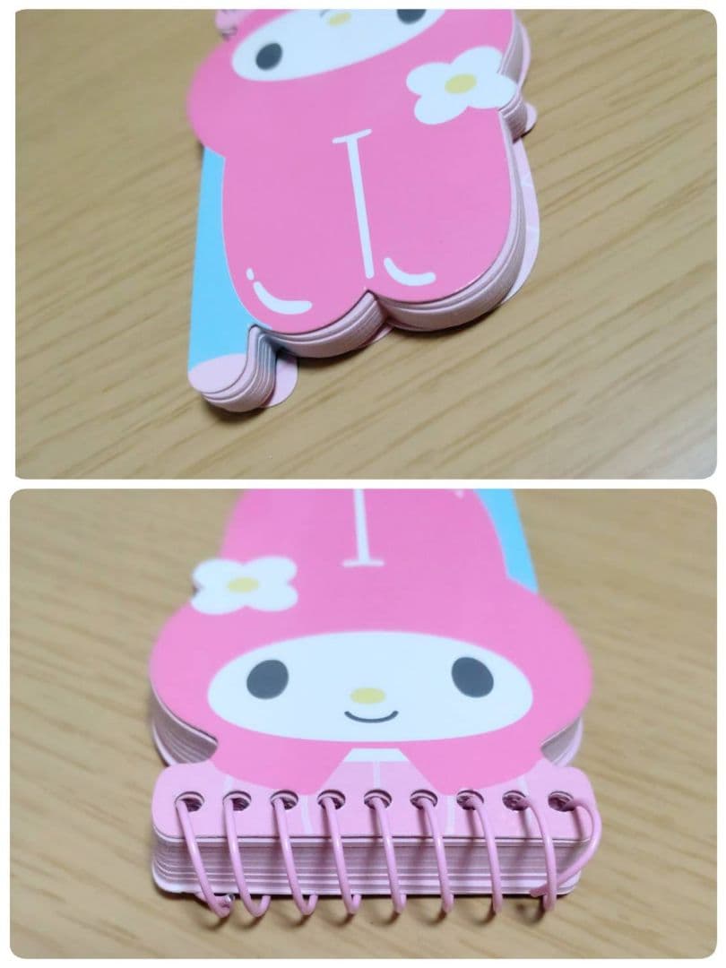 平成レトロ　マイメロ 携帯型 メモ帳　クロミ (おねがいマイメロディ )