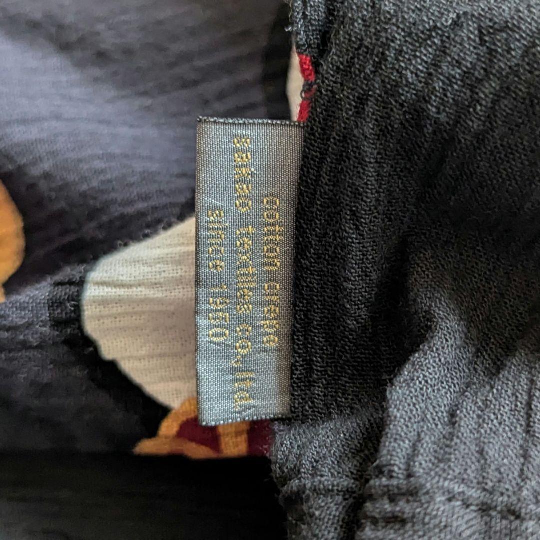 SOUSOU ソウソウ　サルエルパンツ 京都京友禅 高島縮　Ｓ〜М