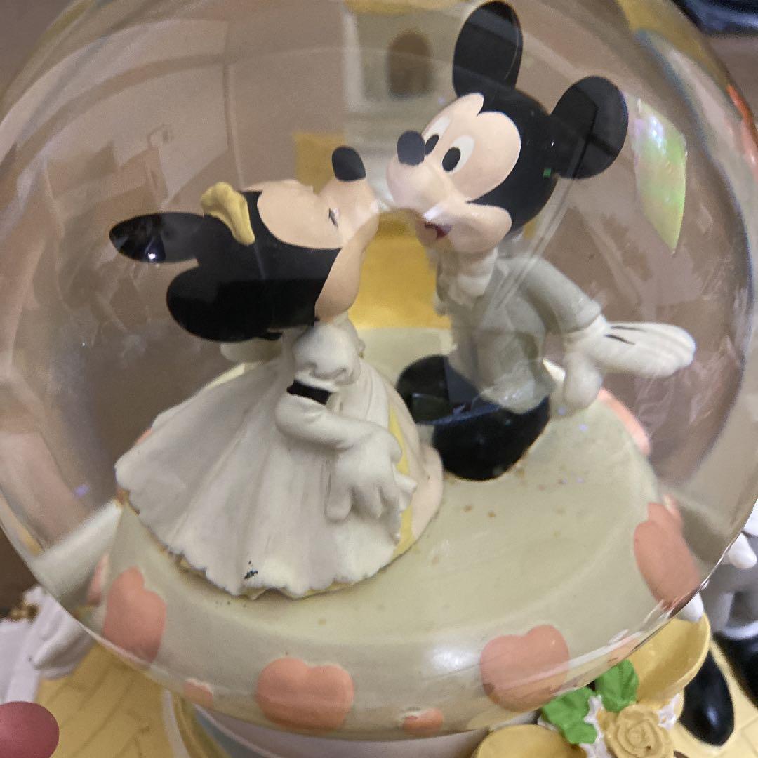 ミッキーフレンズ　スノードーム　オルゴール　ウェディング