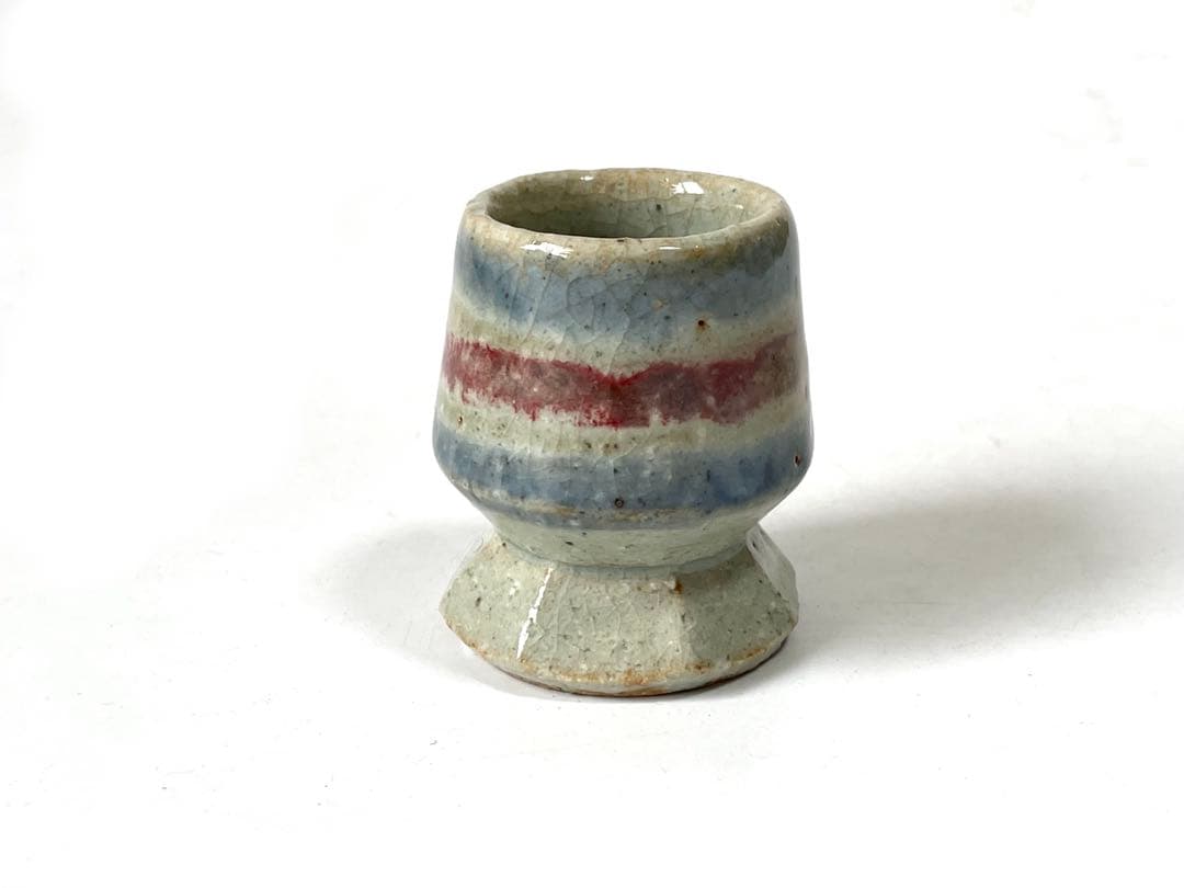 陶芸家　作家物　作者不明　呉須　辰砂　猪口　ぐい呑　酒器　民芸　河井寛次郎　？