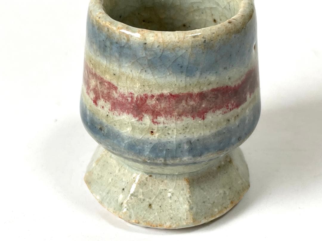 陶芸家　作家物　作者不明　呉須　辰砂　猪口　ぐい呑　酒器　民芸　河井寛次郎　？