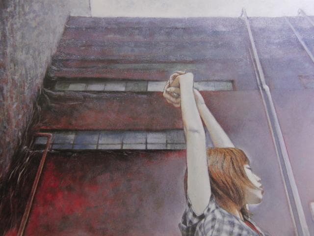 山根須磨子、【空へ】、希少な額装用画集より、新品額装付、状態良好