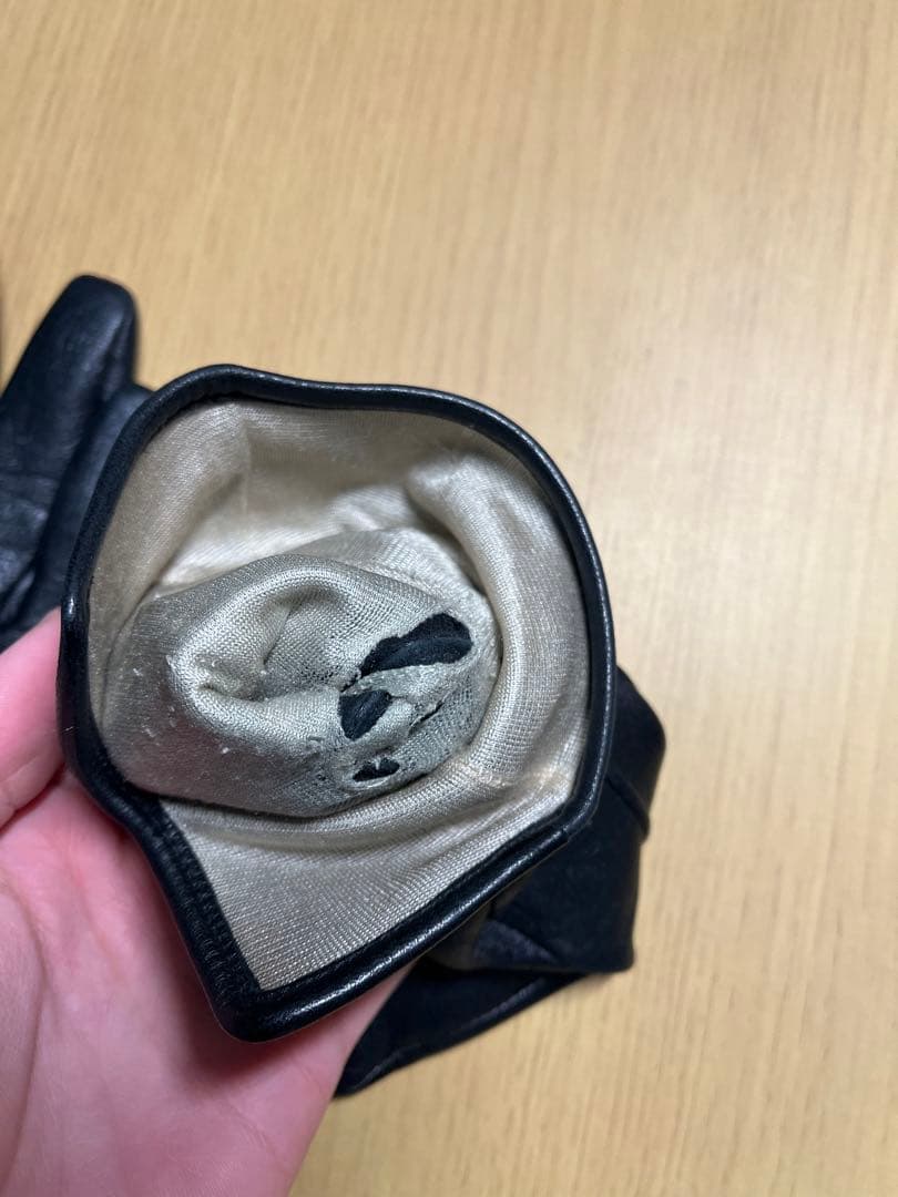 MB パーマネントレザーグローブ/シルクライナー　Lサイズ