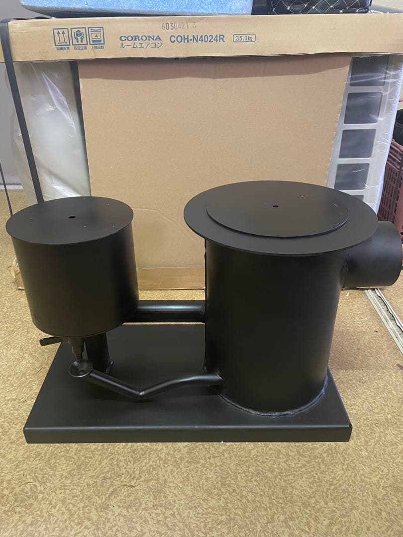 廃油ストーブ　耐熱塗装　高品質　送風機付き