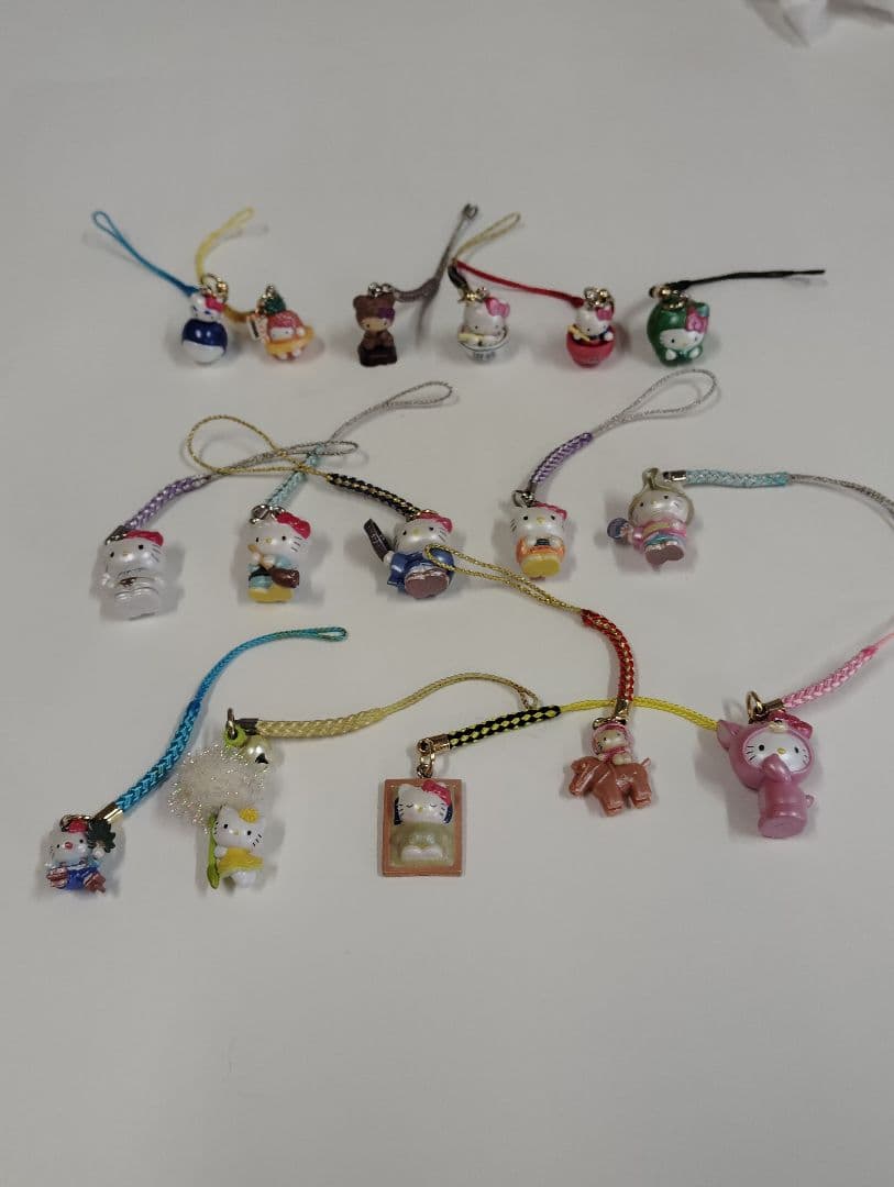 ハローキティ キティ ご当地 根付け ストラップ セット 110個 まとめ売り