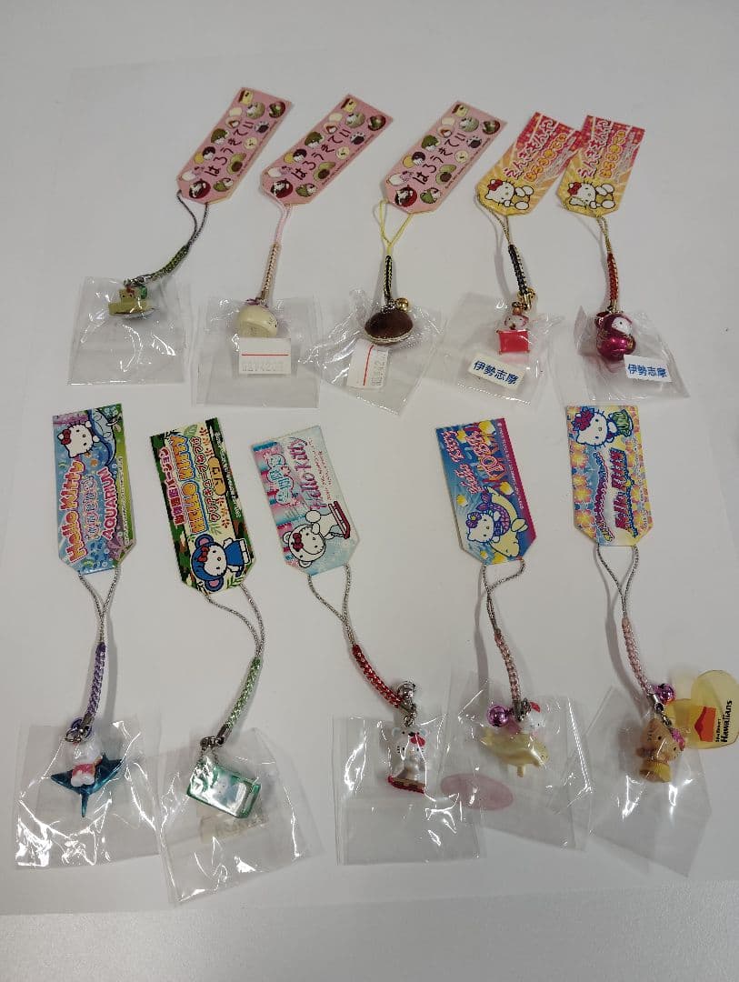 ハローキティ キティ ご当地 根付け ストラップ セット 110個 まとめ売り