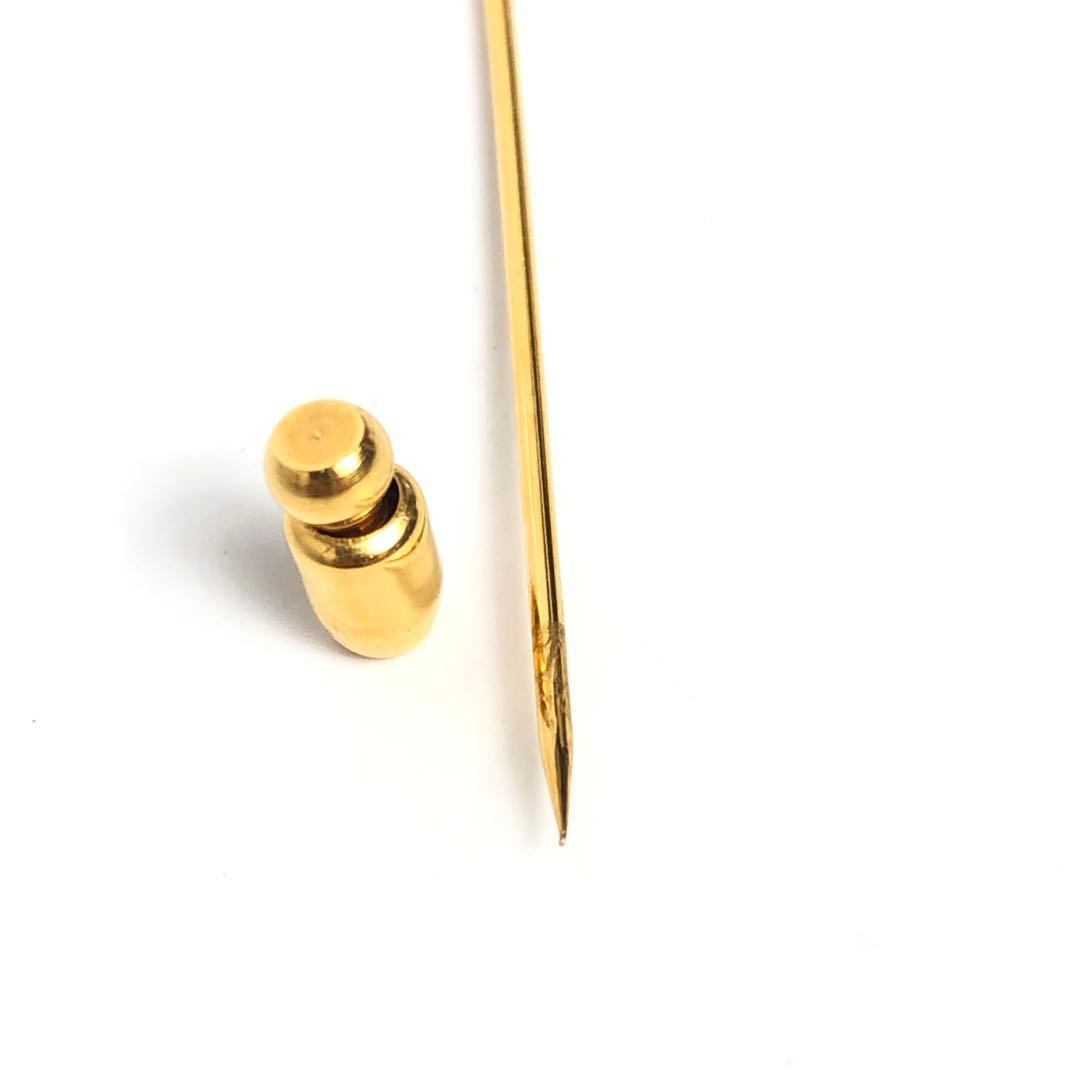 HERMES エルメス セリエ ピンブローチ ハットピン ゴールドカラー