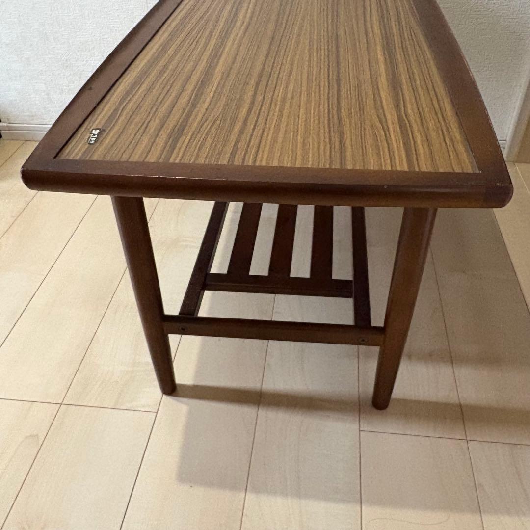 オールドカリモクKarimoku センターテーブル ヴィンテージ 家具 棚付き