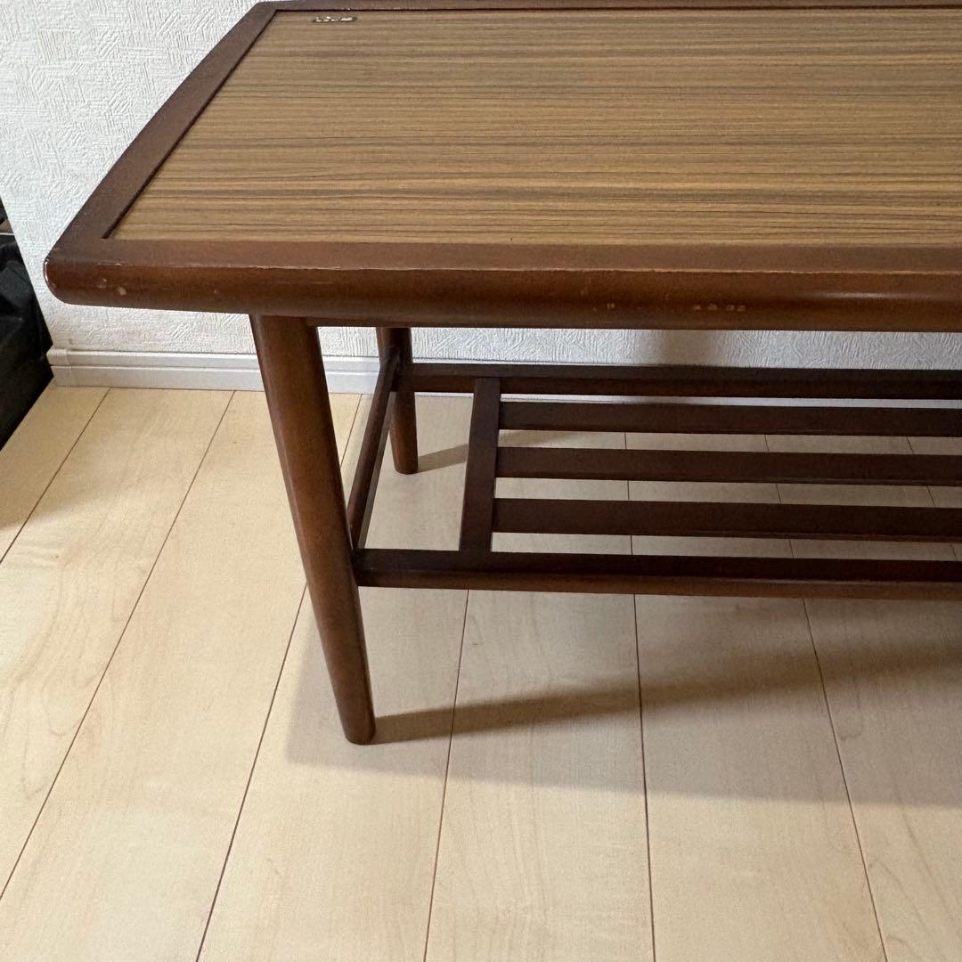 オールドカリモクKarimoku センターテーブル ヴィンテージ 家具 棚付き