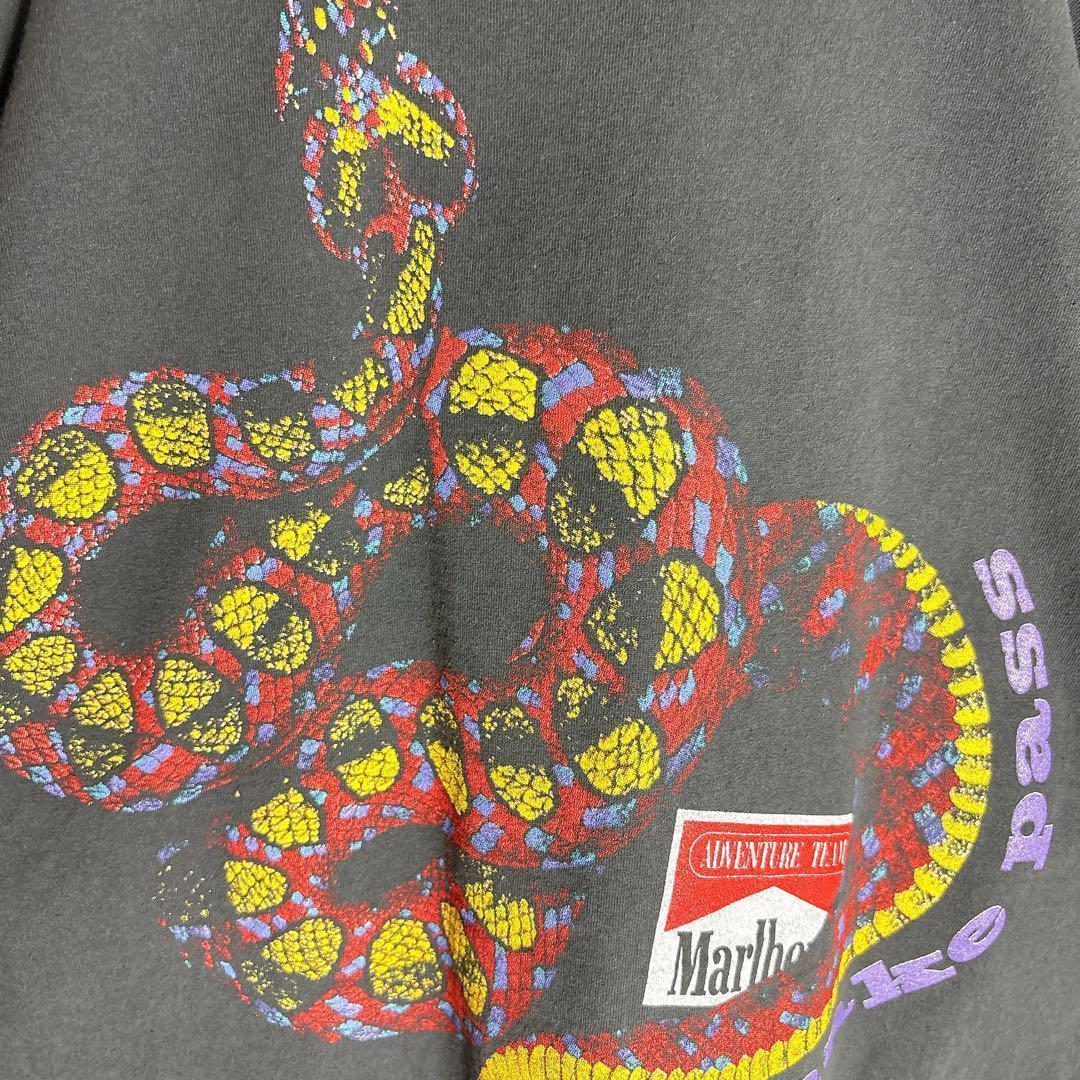 Marlboro マルボロ tシャツ スネークパス 両面 USA製 XL▲□