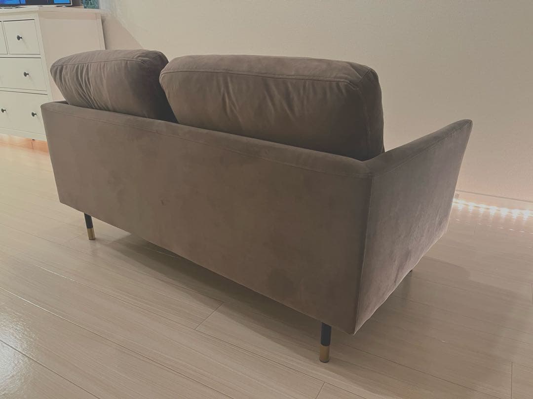 LOWYA ヨーロッパ風ベルベットソファ（2人掛け） -1