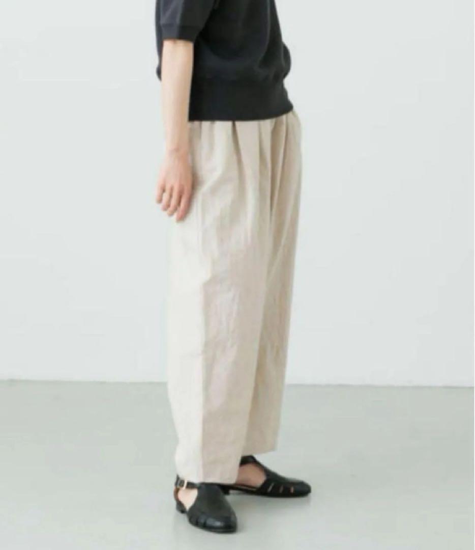 かぐれ リネンコットンサルエルパンツ NATURAL