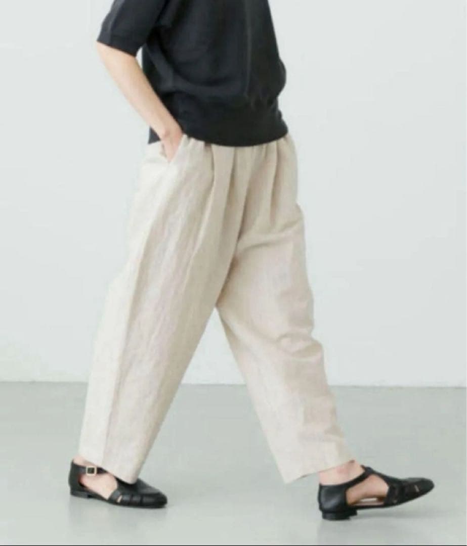 かぐれ リネンコットンサルエルパンツ NATURAL