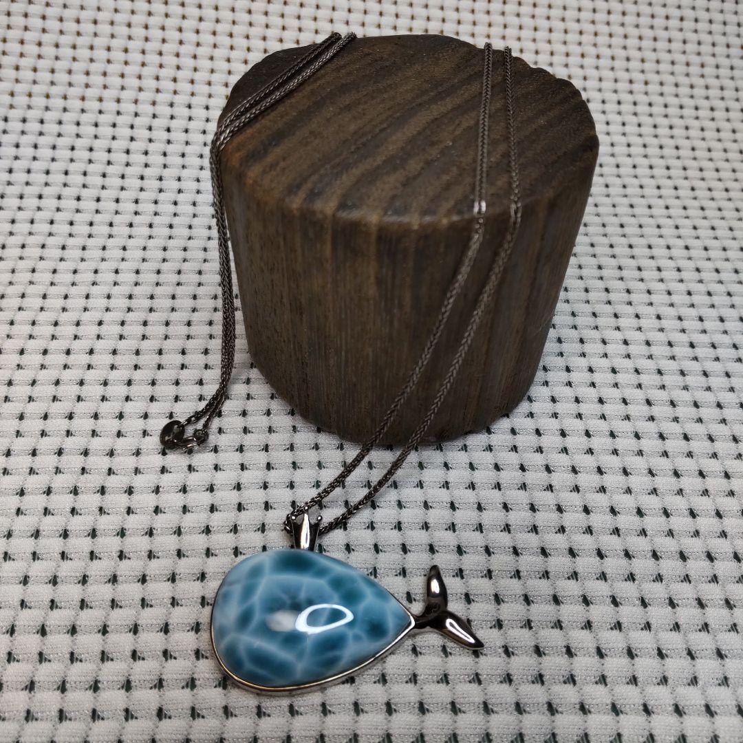 な*ち様 クジラペンダント(ラリマー)