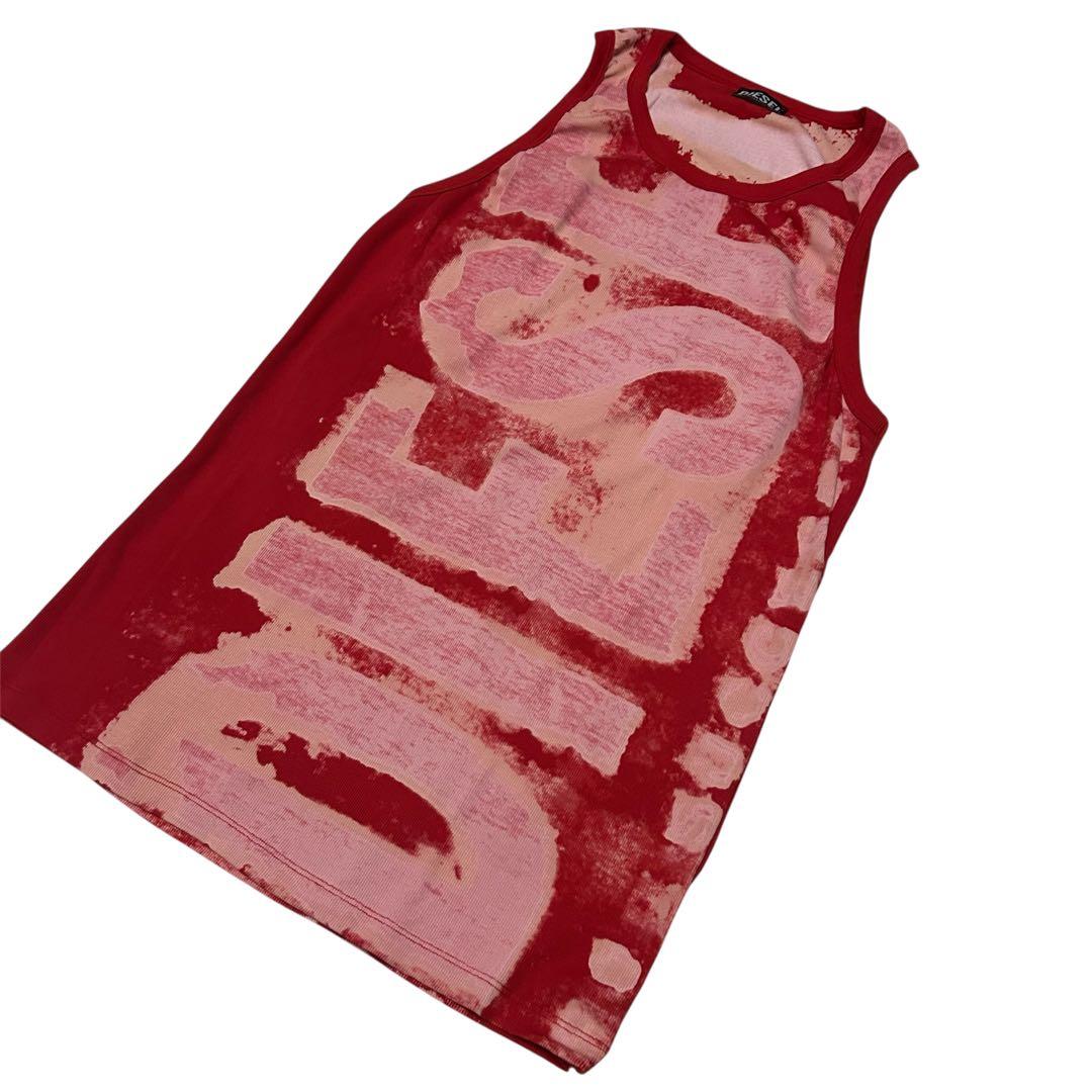 Diesel ディーゼル レッド タンクトップ L 長渕剛