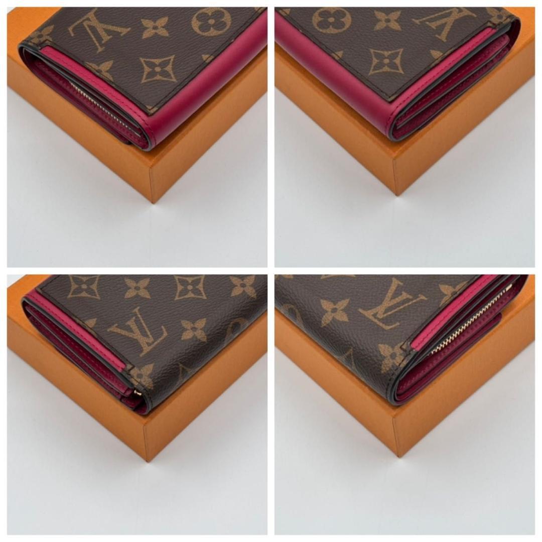 極美品 ルイヴィトン モノグラム フロール コンパクト 折り財布 赤 コンパクト