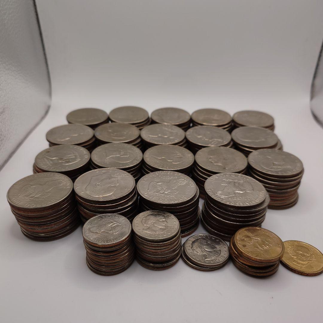 アメリカ ONE DOLLAR 1ドル 古銭 220枚セット b1301