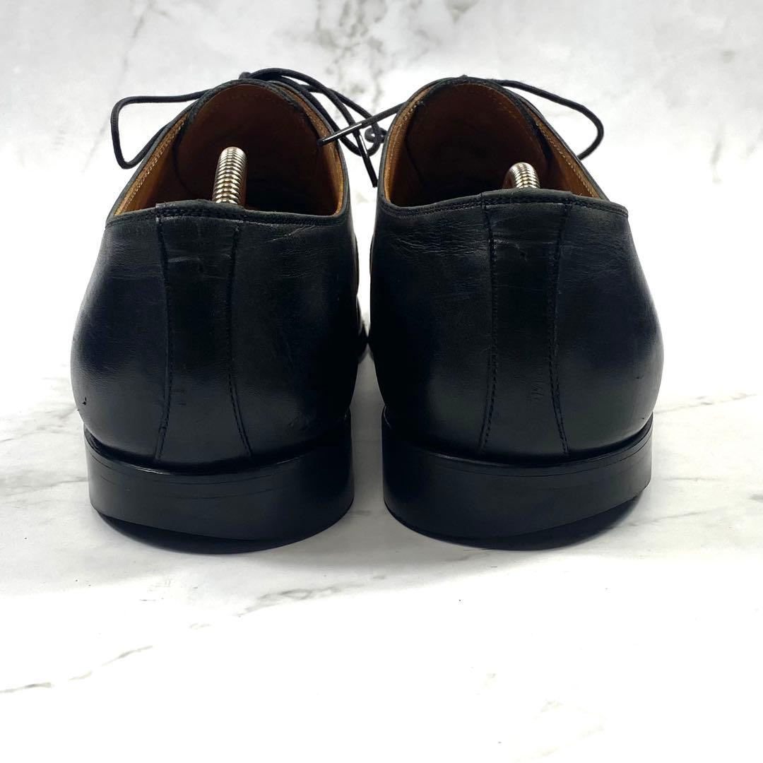 スコッチグレイン ストレートチップ ビジネスシューズ 黒 レザー 26.5