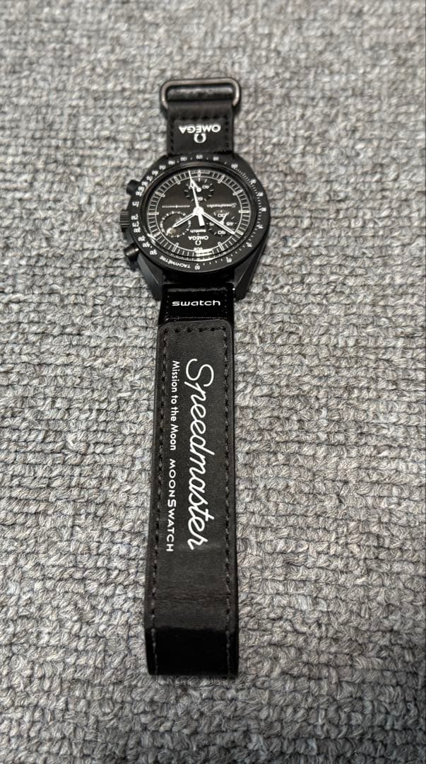 時計 Snoopy x OMEGA x Swatch MoonSwatch Black