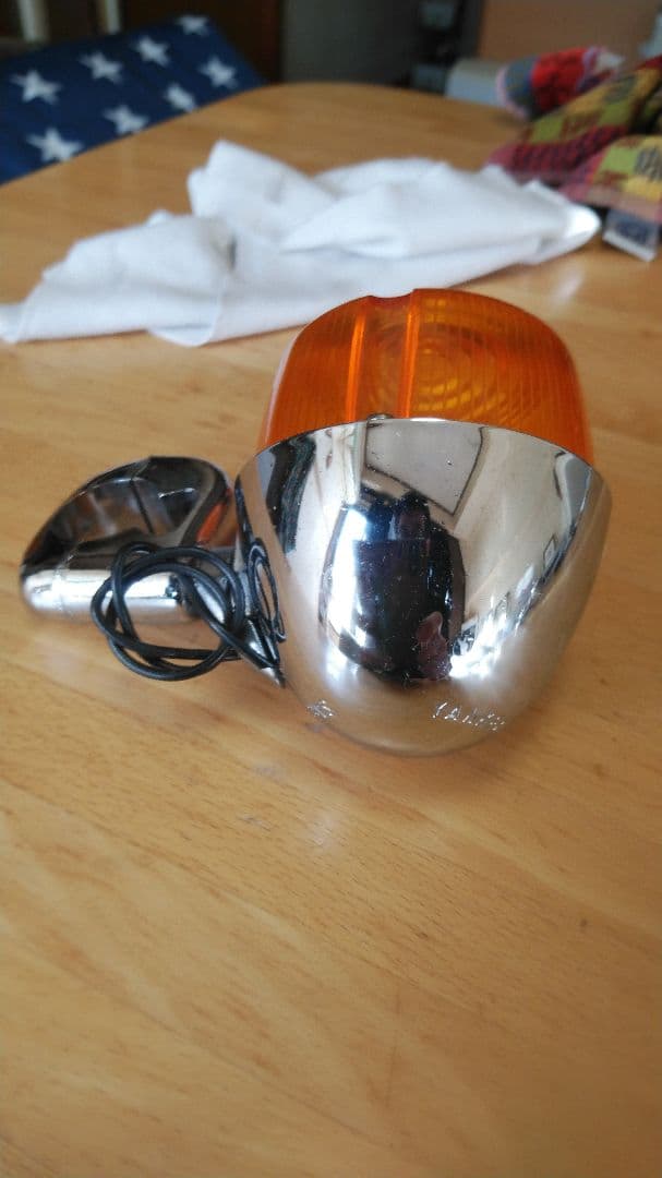 ハーレー ヤンキーウインカー 1つレンズ無しショベルヘッドビンテージ当時物