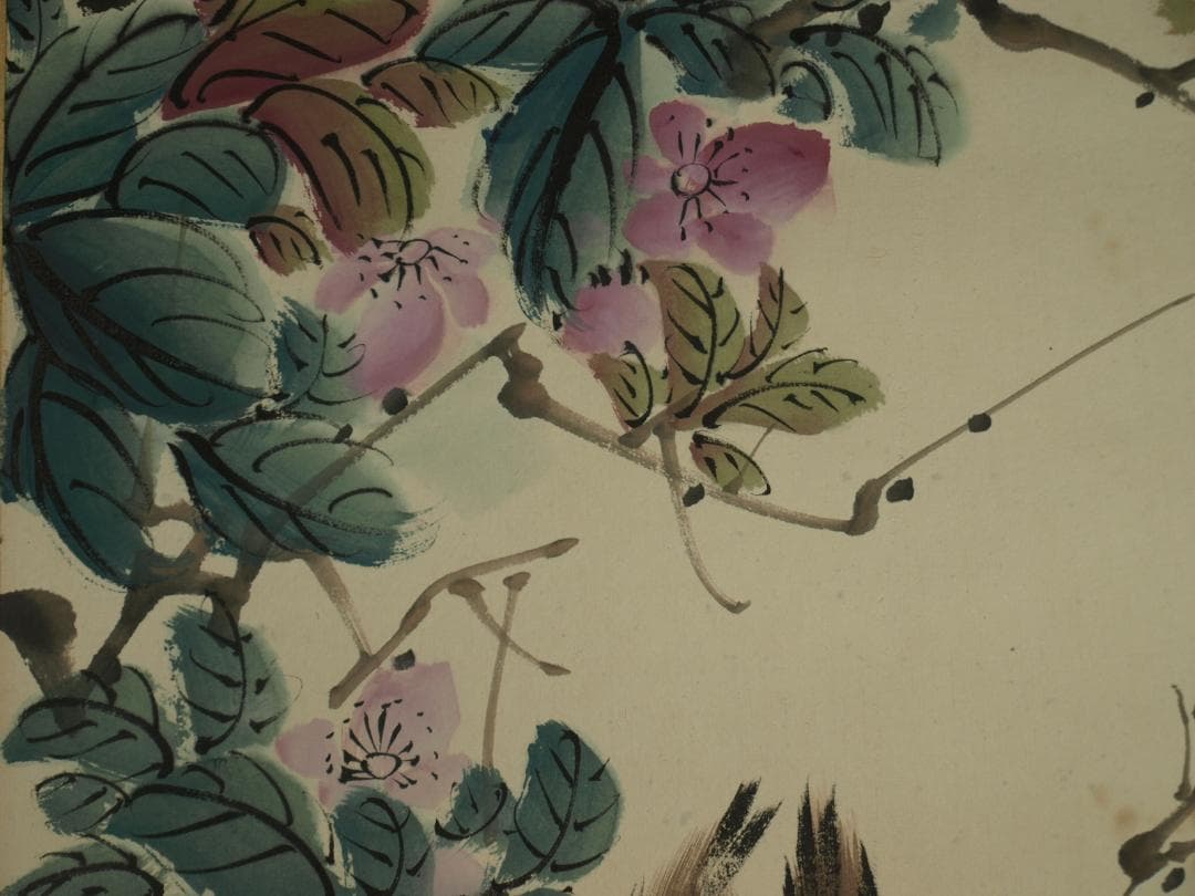 【骨董掛け軸】美女図 中国 田世光作　近代 肉筆保證 BD177A10-3