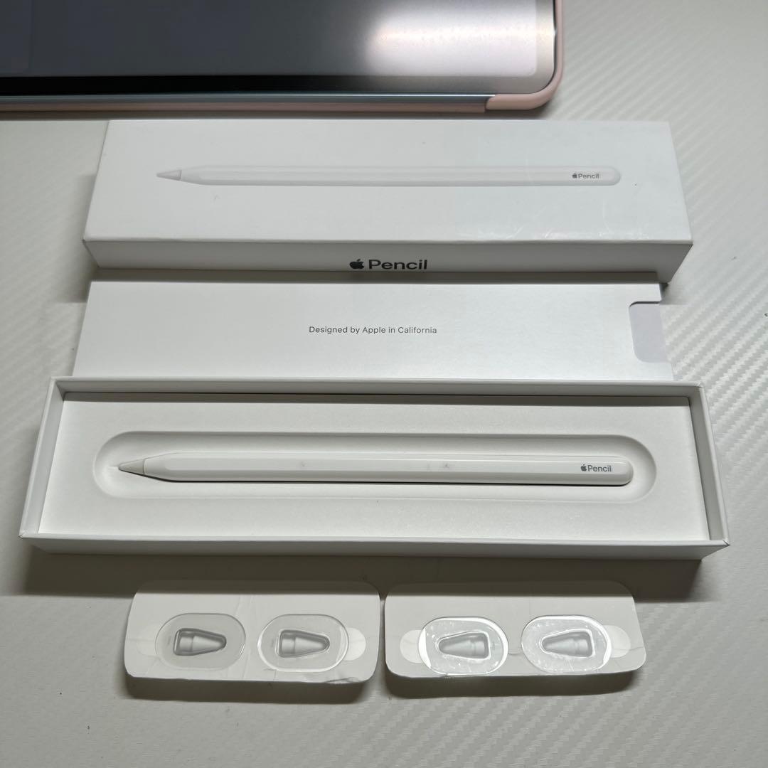 Apple Pencil 第2世代　ホワイト 替えのペン先付き