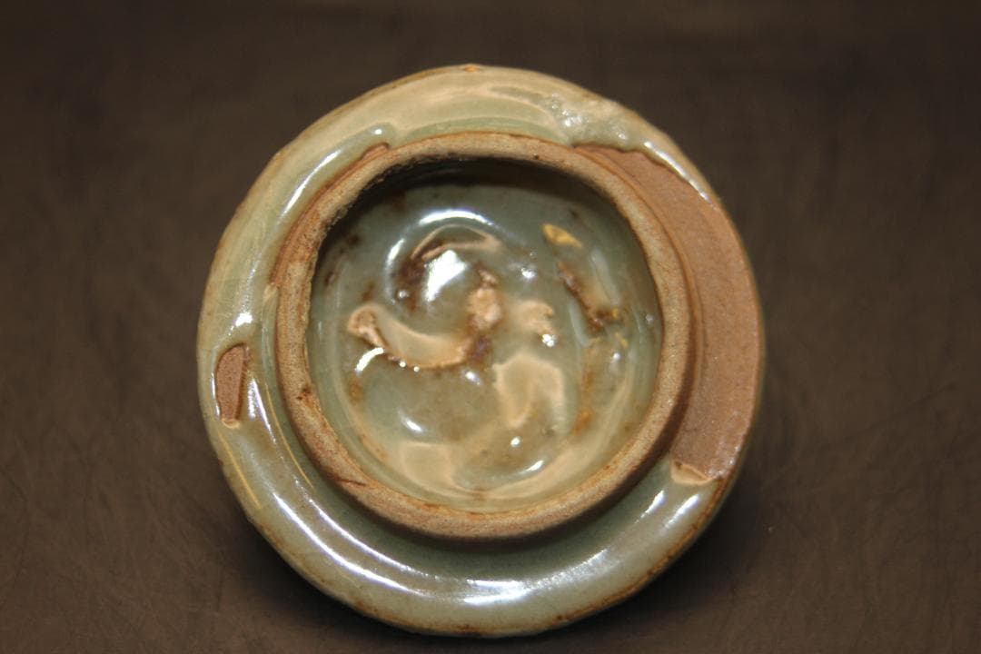 【海】南宋官窯青磁　珍品　南瓜形急須　高級木箱付　骨董品  中国美術品