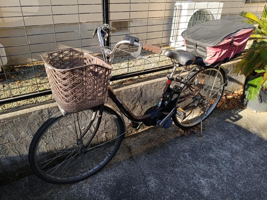 パナソニック電動アシスト自転車 ビビTX 26インチ充電器付／引き取り限定