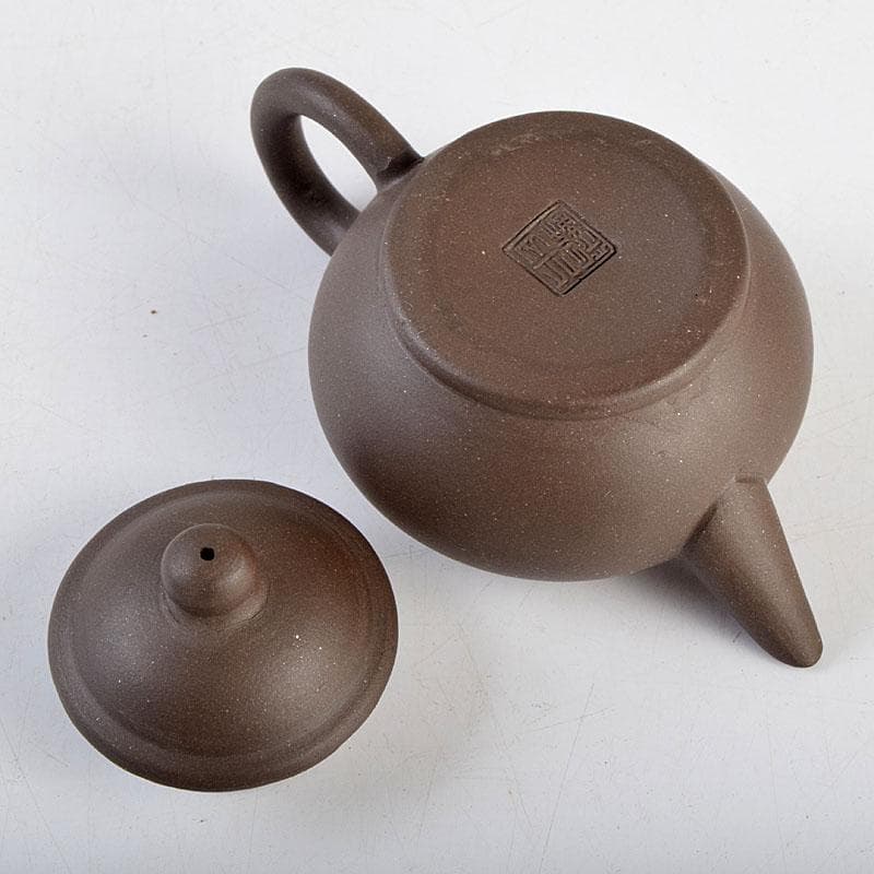 中国　紫砂　紫泥　急須　茶壷　在銘　C　9272