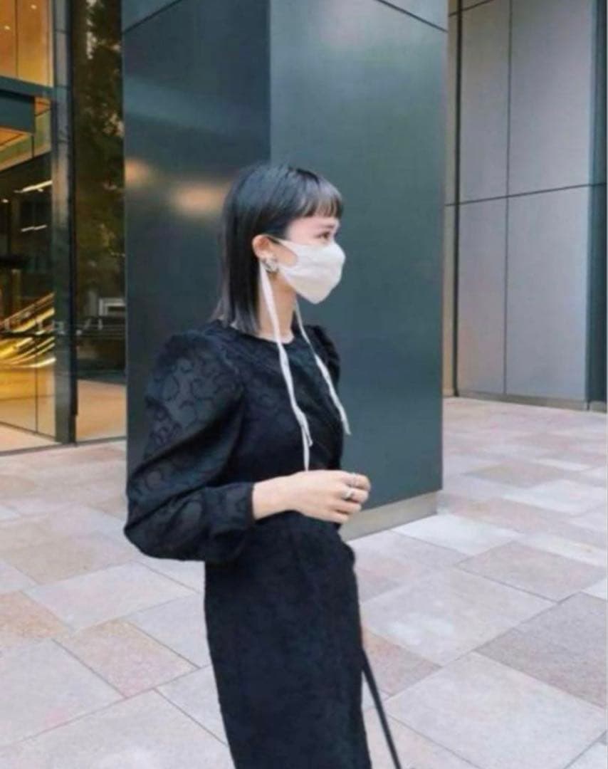 Knuth Marf back open sheer dress Mサイズ