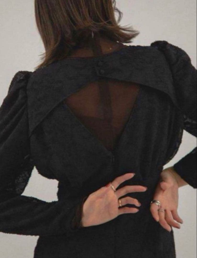 Knuth Marf back open sheer dress Mサイズ