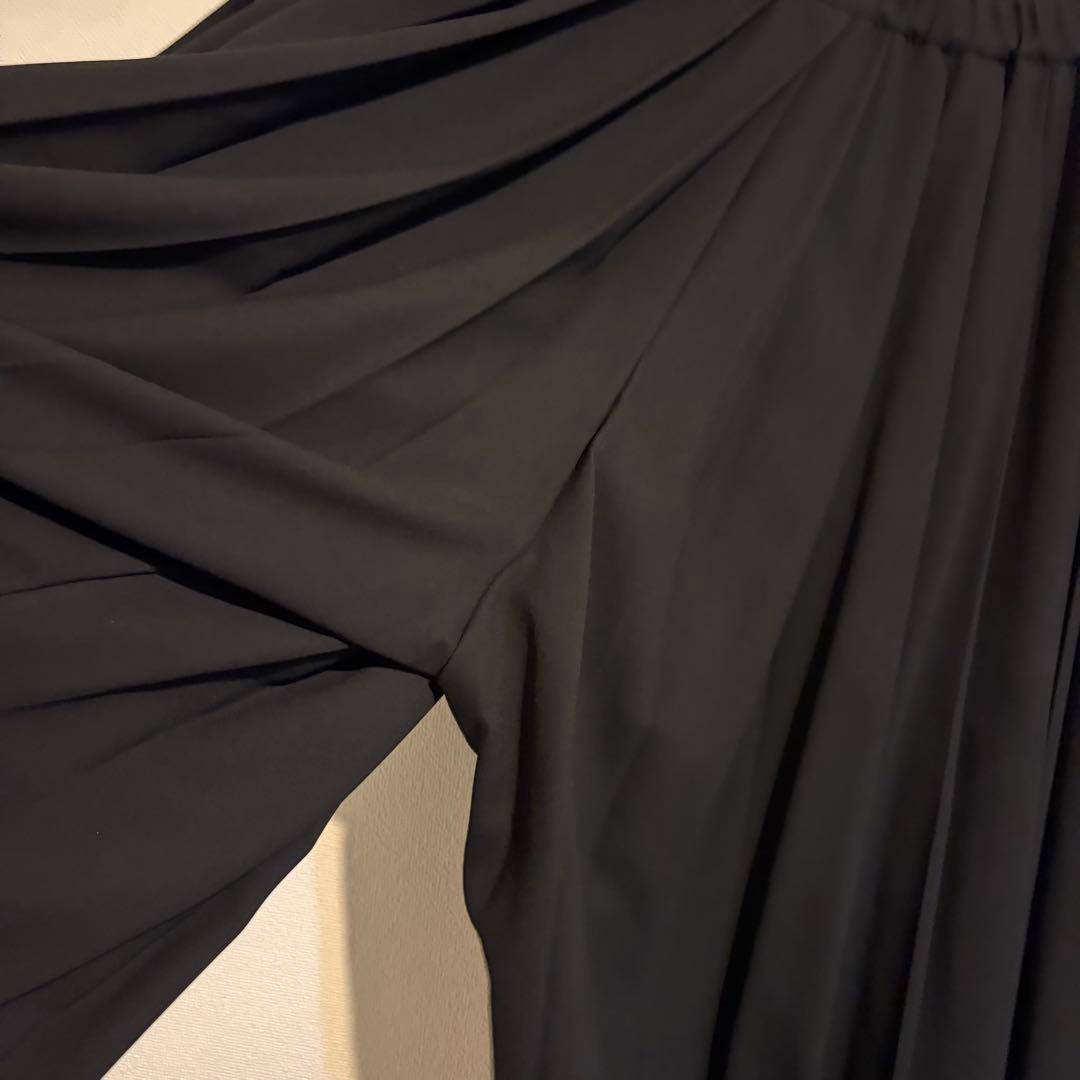 ENFOLD PLEATS TROUSERS ブラック 38