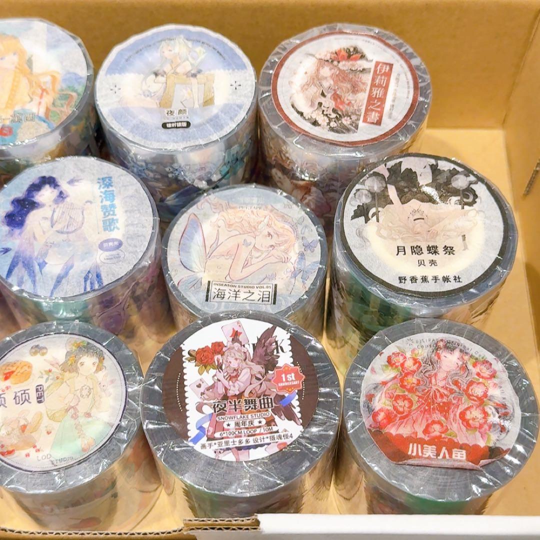 桜*゜様 【かわいい系セット】人物マステ 海外マステ 新品 11巻 まとめ売り