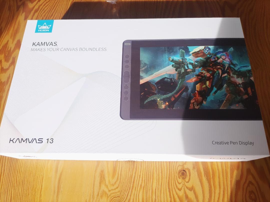 HUION 液タブ Kamvas 13 液晶ペンタブ 充電不要ペンPW517