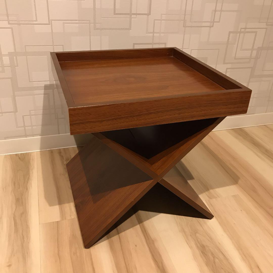 ノーチェ　ベットサイドテーブル家具ウォールナットソファ無印ニトリ