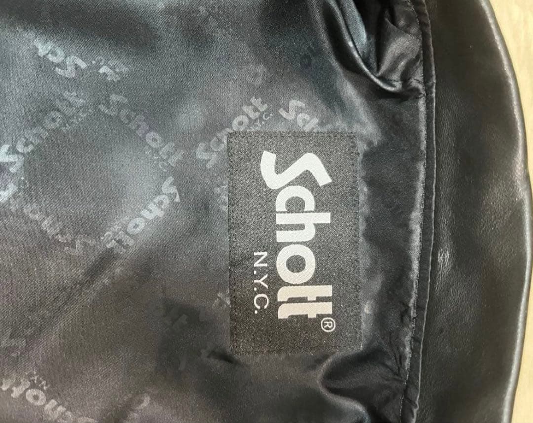 Schott シングルライダースジャケット レザージャケット ma-1