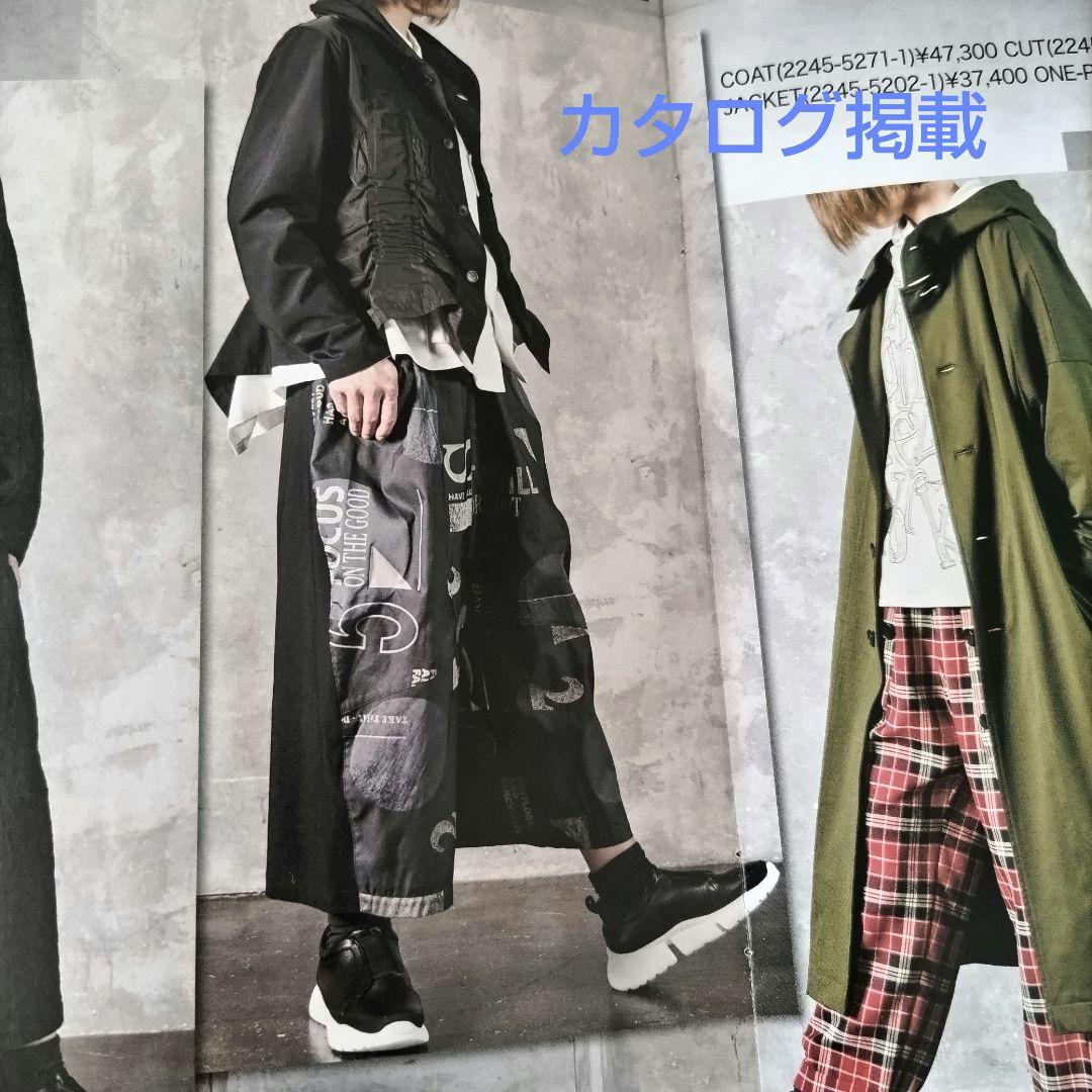 【未使用品】CRESCENT DUO　ワイドパンツ　ロゴジャガード　サルエル風