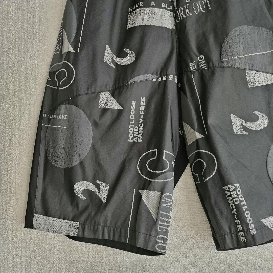 【未使用品】CRESCENT DUO　ワイドパンツ　ロゴジャガード　サルエル風