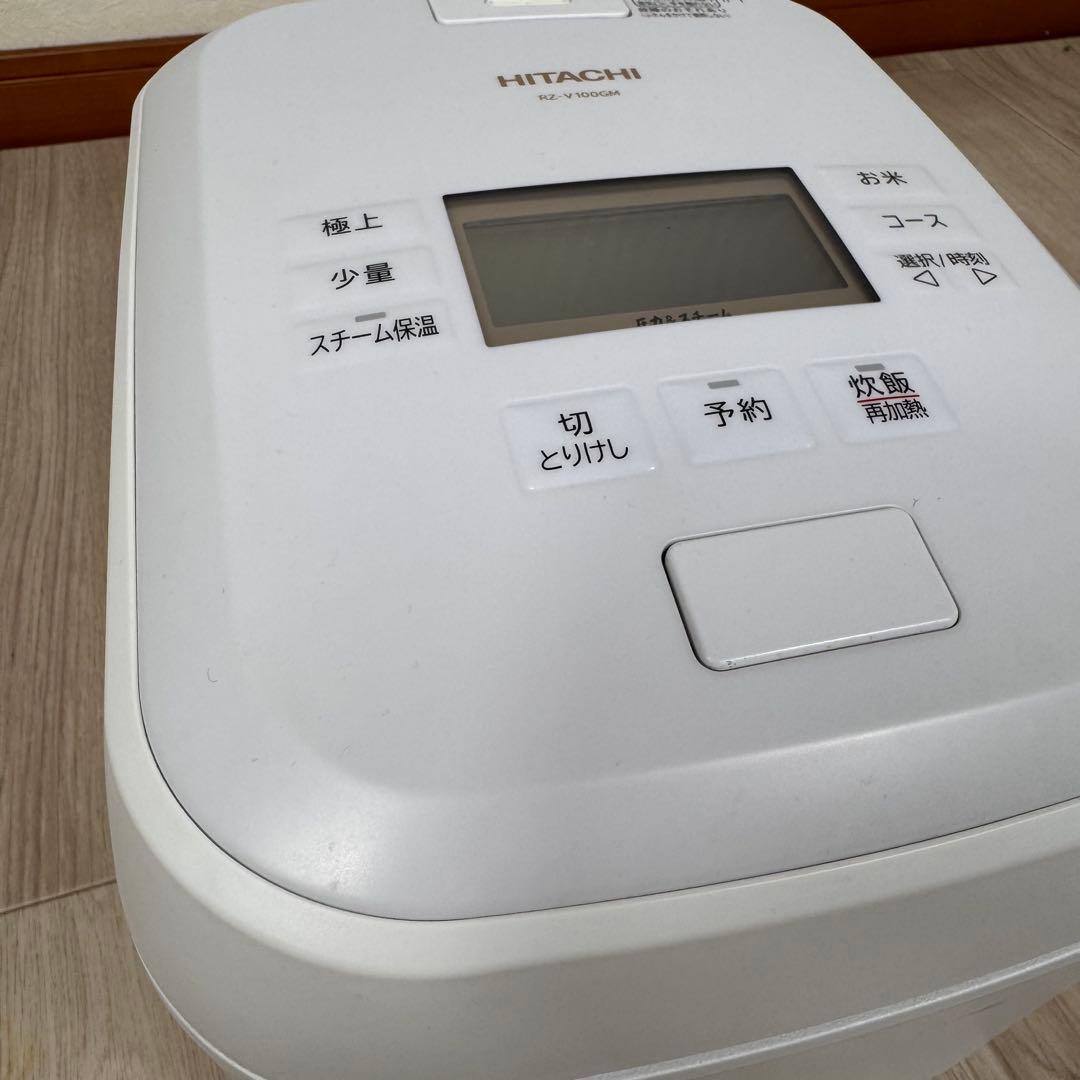 HITACHI RZ-V100GM ふっくら御前炊飯器 ホワイト