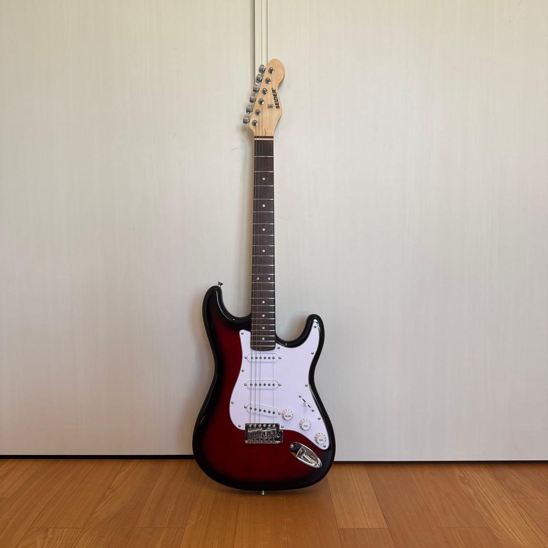 エレキギター初心者セット 赤黒