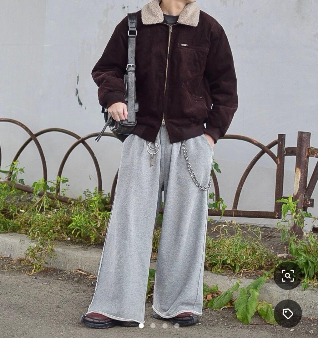 WISH FOR EVER ドローコードダブルジップ２WAYコーデュロイブルゾン