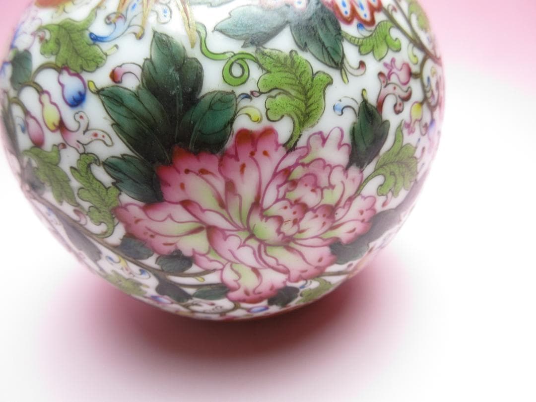 大清乾隆年製 銘 龍模様 花瓶　61230