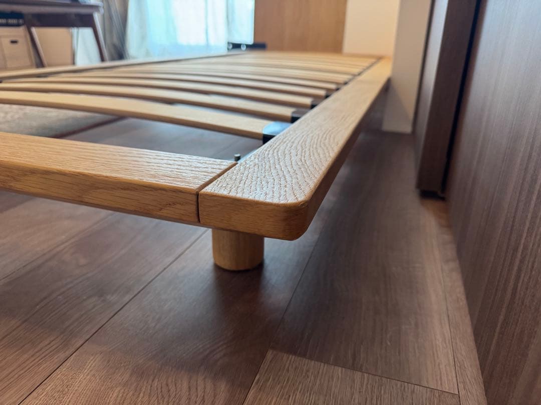 【無印良品】木製シングルベッドフレーム スモール　ヘッドボード付き