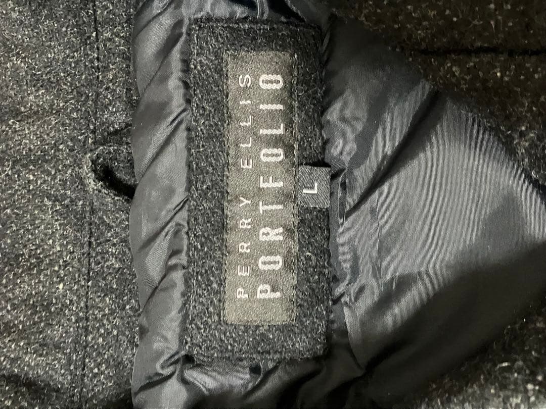 PERRY ELLIS PORT FOLIO ウールジャケット　短丈 ボックス